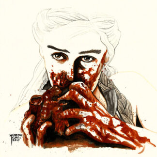 Daenerys Targaryen watercolor print 11”x14”
