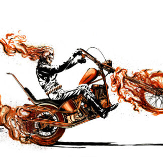 OG Ghostrider watercolor print 11”x14”